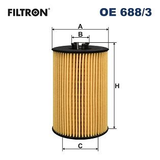 Yag Filtresi Golf VII Passat A3 III Octavia 1,6 2,0 Crafter 17> MAN TGE 16> | FILTRON OE 688/3 | OEM 03N115562 03N115562 03N115562B 03N115562B