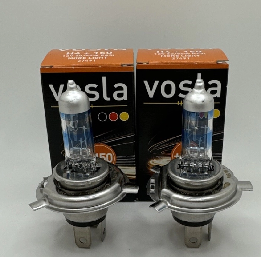 Ampul 12V H4 Tırnaklı 60, 55W *** %150 Fazla Işık *** Made In Germany | OEM VS27491