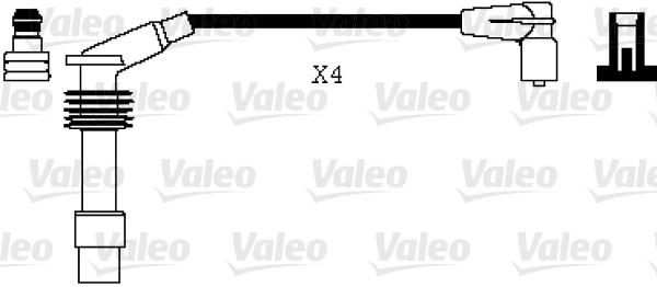 Buji Kablo Takimi Corsa B X12SZ X14SZ | VALEO 346074 | OEM 1612597 1612597 90487569 90487569
