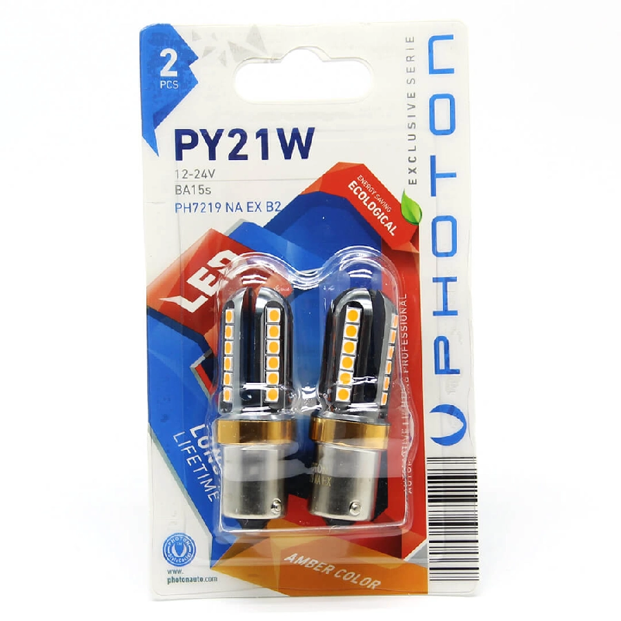 Ampul P21W Amber 93 Exclusıve Serıe (2'Lİ Blister) | OEM PH7219NAEXB2