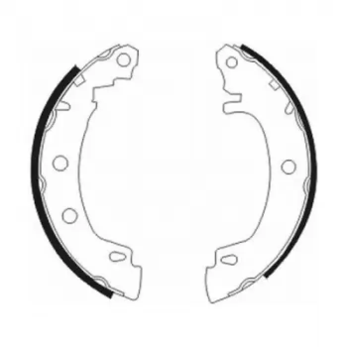 Arka Fren Balatasi Pabuc Megane I 96>03 | BRAXIS AC0020 | OEM 7701207266 7701207266 7701204835 7701207268 7701206242 7701204835 7701207268 7701206242