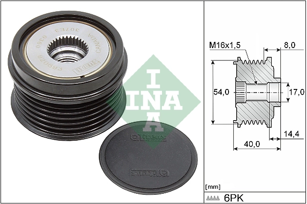 Alternator (6 Kanal) Kasnagi Rulmanli Doblo Fiorino Idea Linea Palio Punto Albea Astra G Astra H Comb | LITENS 920693 | OEM 77362721