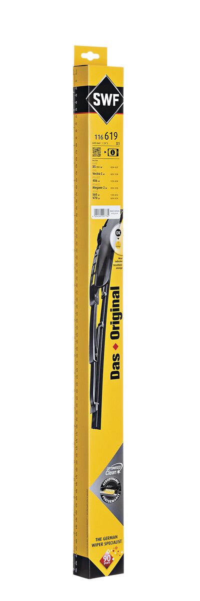 Silecek Supurgesi 600MM Ruzgarlikli Bmw X5 (St) Vectra C (St) P406 (St) Megane II (St) Mercede (Swf) | VALEO 116619 | OEM 1H0955427 1H0955427 1H0998003 1H0998003A 1H0998003 1H0998003A