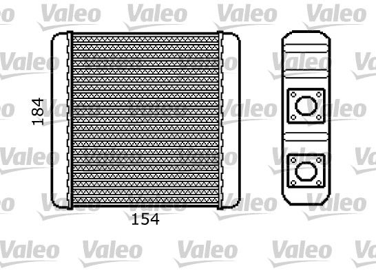 Kalorifer Radyatoru Micra II K11 92>00 | VALEO 812107 | OEM 2714098B10