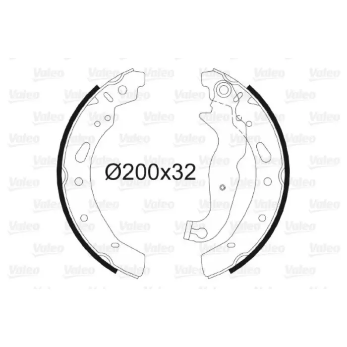Arka Fren Balatasi (Pabuc) Fiesta 08> Mazda II 07> | VALEO 564086 | OEM 8V51 2200 AB 1695033 1695033