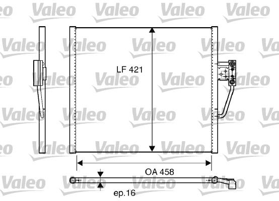 Klima Radyatoru Bmw M51 M52 M62 E39 96>04 | VALEO 817248 | OEM 64538391647