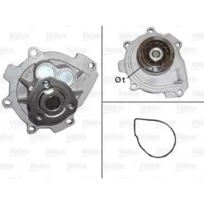 Devirdaim Su Pompasi Alfa Romeo 159 Aveo Cruze Croma Stilo Astra G Astra H Astra J Corsa D Insignia Vectra C 1,6 / 1,8 | VALEO 506837 | OEM 1334142 1334142 24405895 25195119 24405895 25195119