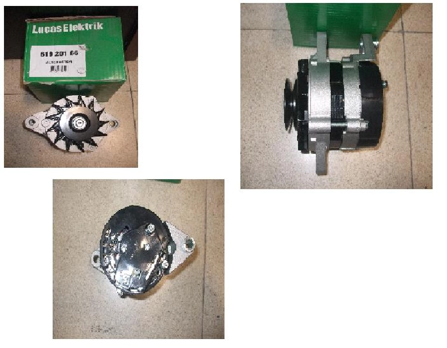 Alternatör A115, 12V, 50A M F Traktör DİNAMO1 240, 240S, 255 (61920045) Yerine | OEM 61920166