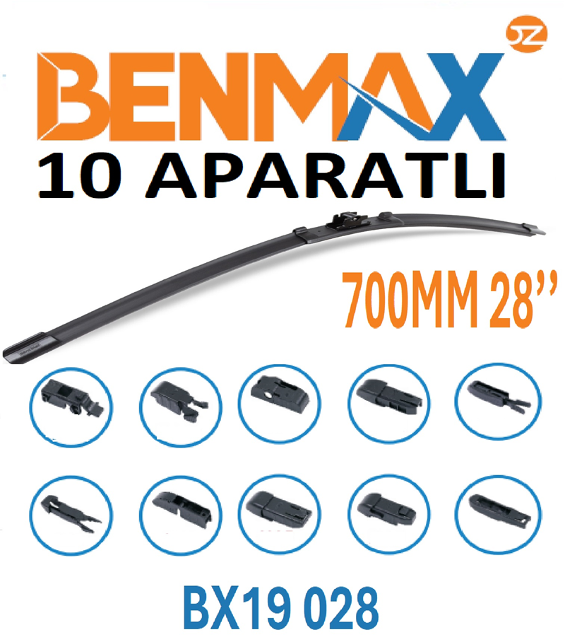 Silecek Süpürgesi Muz 10 Aparatlı 700MM 28''