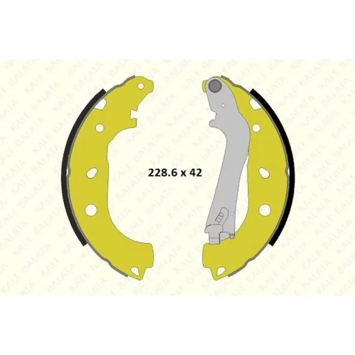 Arka Fren Balatasi Pabuc Doblo 1,3 Multijet | KALE B 686 0460 44 P KF23 | OEM 1605108 1605108 1605290 1605459 4241N8 1605290 1605459 4241N8