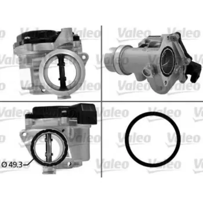 Gaz Kelebegi K9K 1.5 DCI Renault K9K Clio IV Captur Kangoo Scenic 3 , Nissan Juke Qashqai II J11 , Mercedes (OM607) X156 13> W176 12>18 W246 11>18 C117 13>19 | VALEO 700450 | OEM 161A09794R