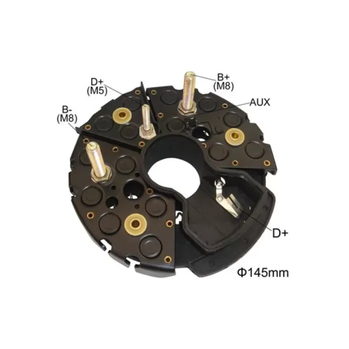 Diyot Tablasi 15 Diyot Yeni Tip Bosch 28V / 140A Otobüs Kamyon | YUNYI BHP14501 | OEM 1127320973