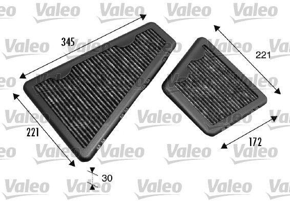 Polen Filtresi Karbonlu Phaeton 02>08 | VALEO 698793 | OEM 3D0819619A 3D0819619A 3D0819619B 3D0898644 3D0819619B 3D0898644