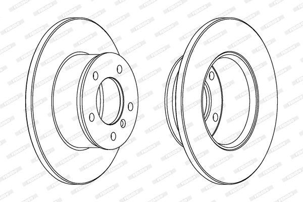 Fren Diski On W460 79>93 W461 93>00 W463 11> | FERODO DDF250 | OEM A4604210012