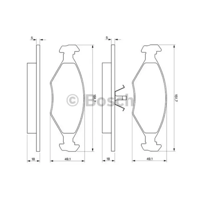 On Fren Balatasi 23775 Fisli Siena 96> | BOSCH 0986424514 | OEM 23775 23775 7078947 71738158 9947917 7078947 71738158 9947917