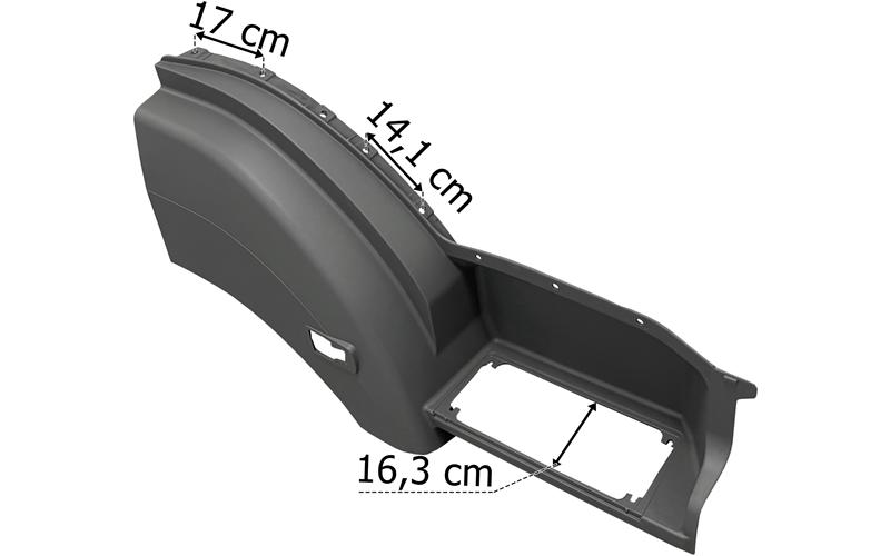 Basamak Komple Axor 1840 Sağ (Fiber-Boyasız) - (1.KALİTE) | OEM 3756662501