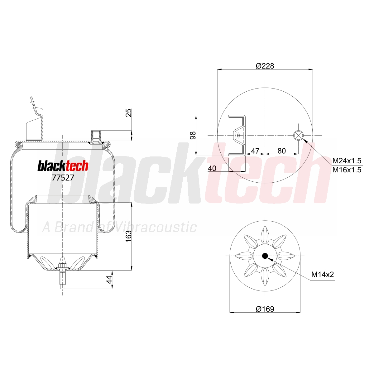 Körük Komple Metal Pistonlu | OEM 1075891