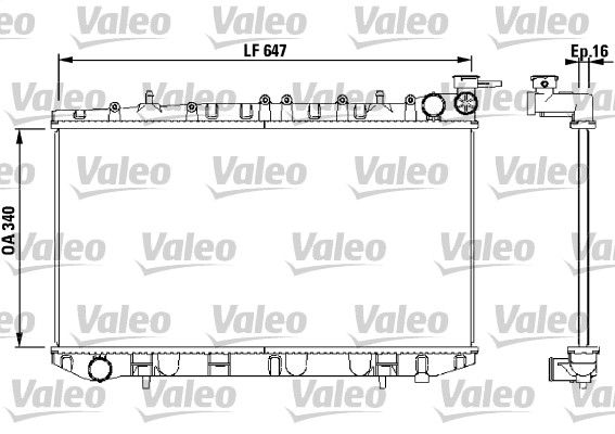 Motor Su Radyatoru Primera P10 90>95 Manuel | VALEO 731659 | OEM 2141053J00