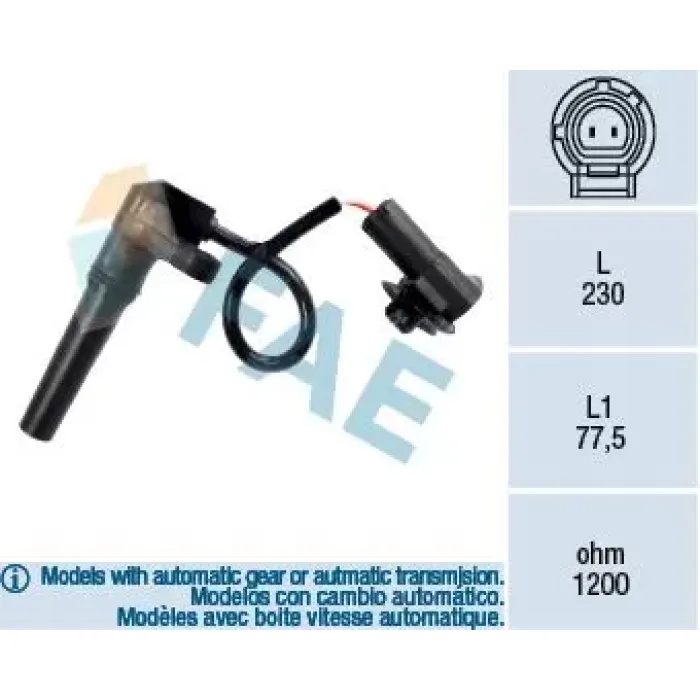 Krank Mil Sensoru Laguna 1 Megane 1 Clio 3 Fluence 1,6 206-308-407 | FAE 79281 | OEM 2529 28