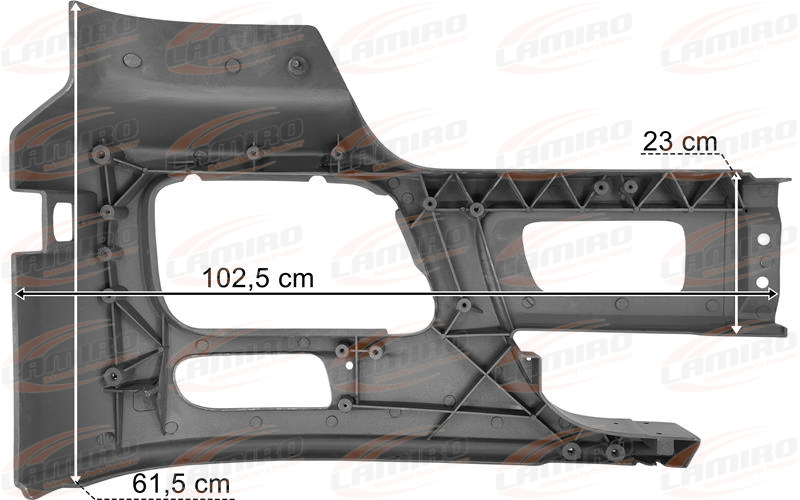 Tampon Actros MP3 Açık Sol (Fiber-Boyasız) | OEM 9438806072
