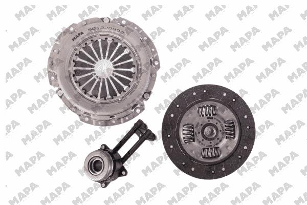 Debriyaj Seti Fiesta Fusion 1,4TDCI 01>12 Mazda II 1,4D 03 /> Rulmanli | MAPA 002220 908 | OEM 8V217540BC 8V217540BC 8V217A564AD 8V217A564AD