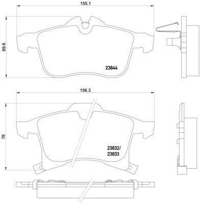 On Fren Balatasi Astra G Corsa C Zafira B | MANDO MBF015133 | OEM 1605009