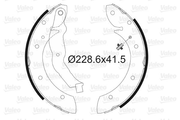 Arka Fren Balatasi Pabuc Megane Scenic 1,4 1,6 96> | VALEO 562587 | OEM 7701204883 7701204883 7701205339 7701205339