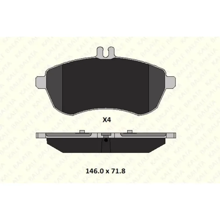 Fren Balatasi On W204 13>14 S204 13>14 C204 13> W212 13>16 S212 13>16 R172 13> | KALE B 24306 206 15 MSH | OEM A0074205520