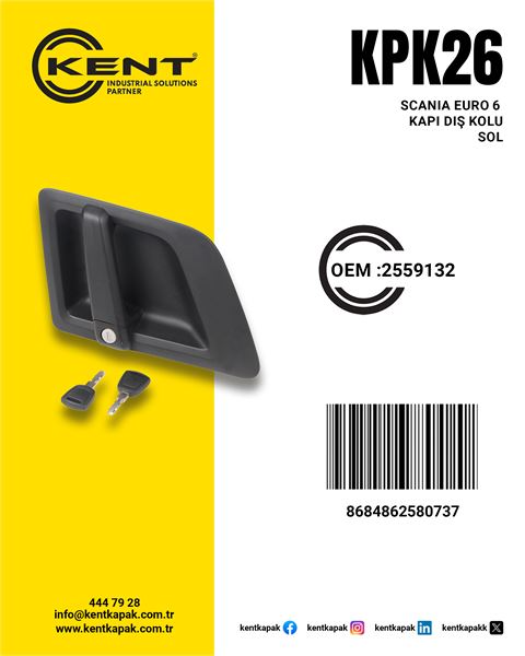 Mazot Depo Kapağı Plastik Kilitli Tutmali Toz Sap 60 Lik Iveco | KENT NIK-17 | OEM 41042786 60183762 40291