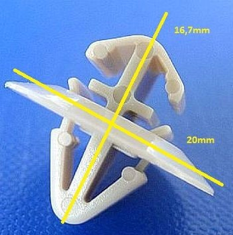 Tampon Lastiği Tutucu Klips - Renault 9 | OEM 523018