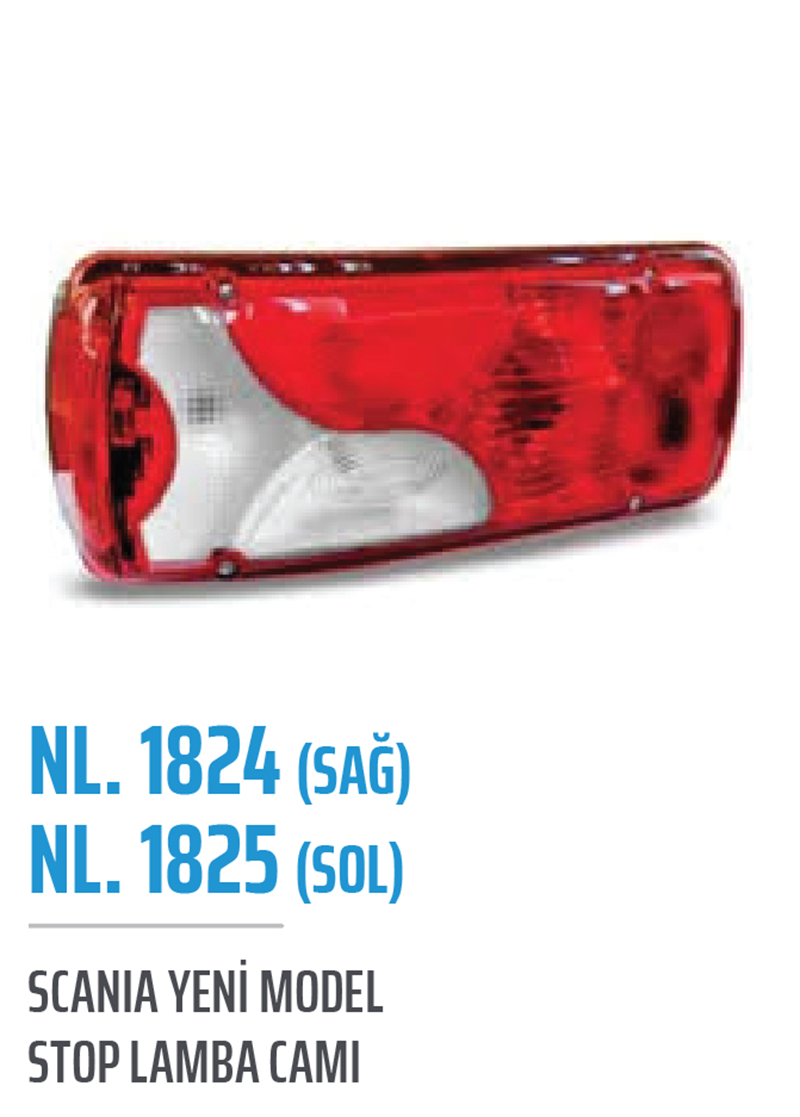 Scania Yeni Model Stop Lamba Camı Sol | OEM NL.1824