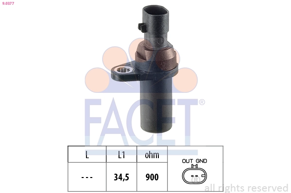 Krank Mil Sensoru Doblo 3 Bravo 2 Linea Punto 500 1.4 | FACET 9.0377 | OEM 46815160