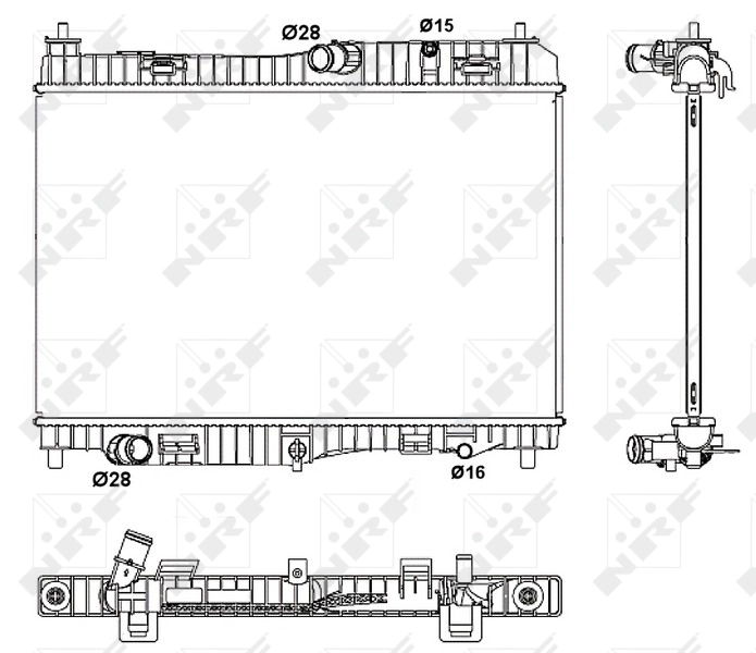 Motor Su Radyatoru Fiesta Otomatik Sanziman 1.4 Benzinli 08> | NRF 53043 | OEM 8V51 8005 FD 1775583