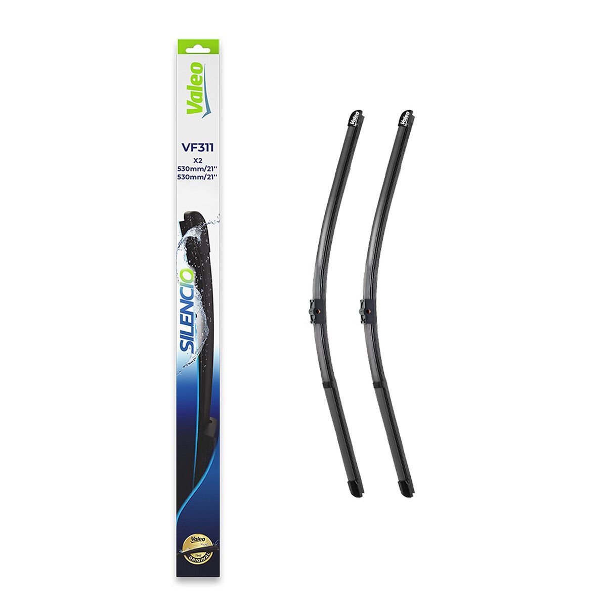 Valeo Silencio X Trm Flat Blade VM311 (X2) / (530+530 MM) Audi Tt | VALEO 574347 | OEM 8N1955425D