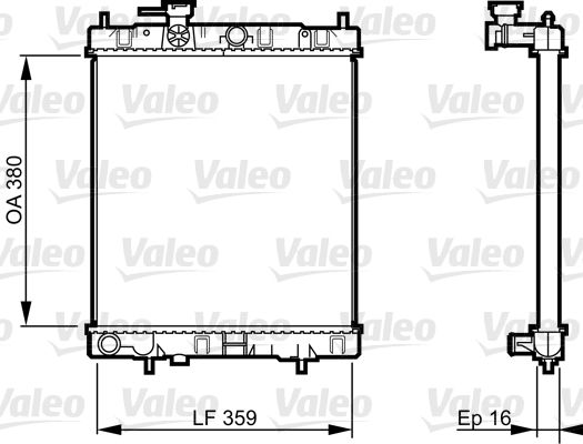 Motor Su Radyatoru Nissan Micra K11 Kasa 1992 2000 Otomatik Vites | VALEO 731287 | OEM 2146097B00