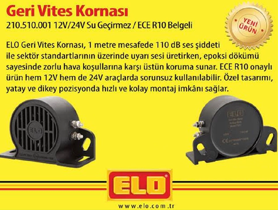Korna Geri Vites 12V-24V Su Geçirmez 110Db Ece R10 | OEM 210510001