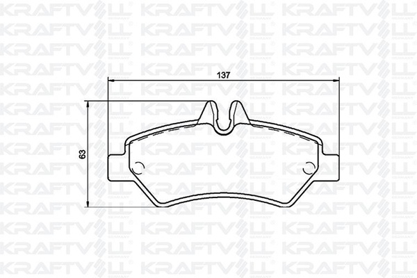 Fren Balatasi Arka Sprinter 906 06> Crafter 06>16 | KRAFTVOLL 07010040 | OEM 2E0698451 A0044206920