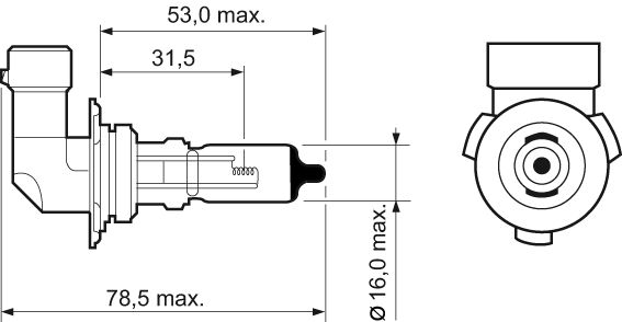 Halogen Ampul 12V HB4 Mavi | VALEO 032529