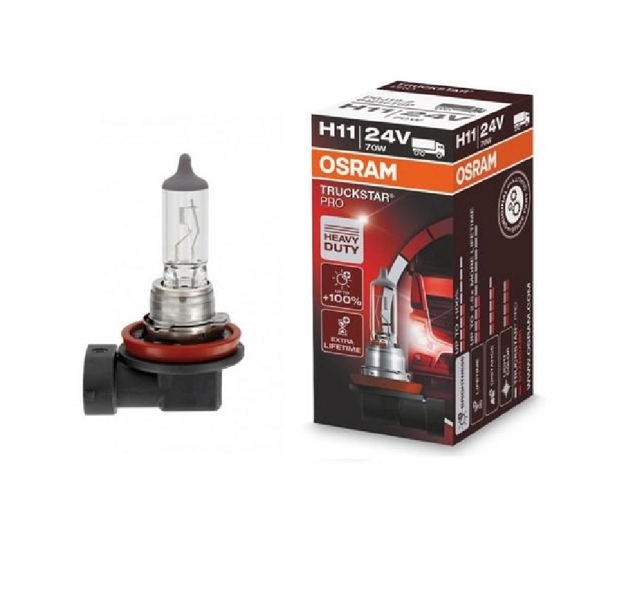 Ampul Truckstar (Tsp) H11 70W 24V % 100 Güçlü Işık (İki Kat Uzun Ömürlü) | OEM 64216TSP