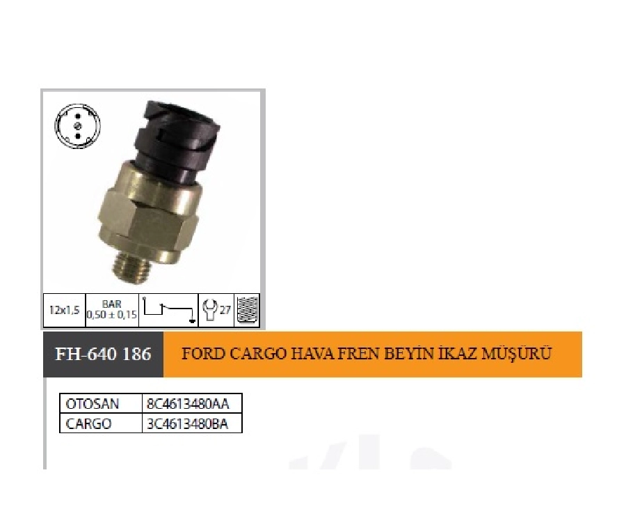 Cargo Alçak Basınç Müşürü 2324-2524D-2530-3230S-3230C-4030-1830-1824 8C4613480AA 3C4613480BA | OEM FH-640186