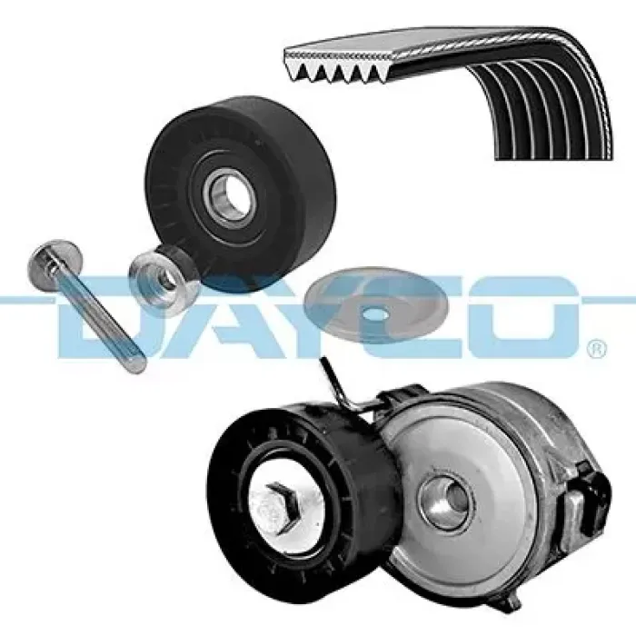 Alternator 5 Kayis Gergi Rulmani (Kayisli Ile Beraber) Volvo S80 2.0TDI 08>V70 2.0D Freelander 2.2 06>C5 2.2 Mondeo 2.0TDC | DAYCO KPV397 | OEM 7G9Q6A228 7G9Q6C301