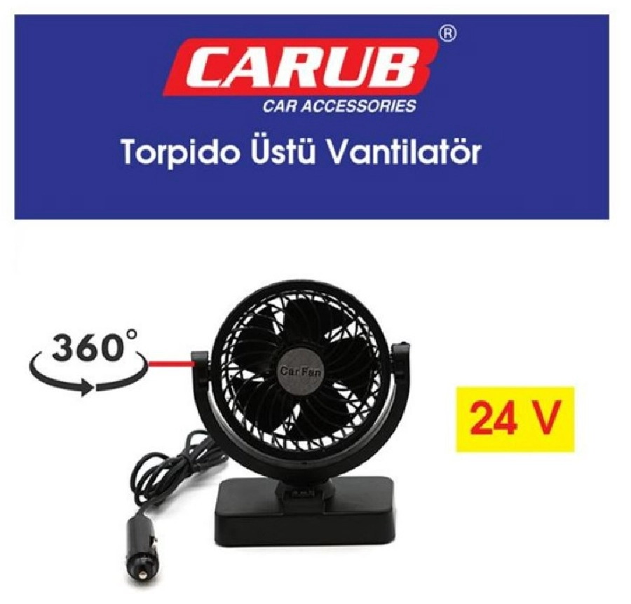Vantilatör 24V Torpido Üstü Tekli Fan Ayarlı | OEM BR6400610