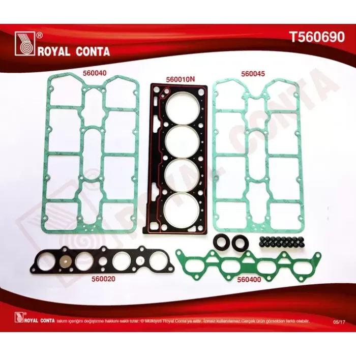 Ust Takim Contasi Subap Lastikli Reinz Keceli Megane 2,0 16V (F7R) | ROYAL T560690 | OEM 7701468814