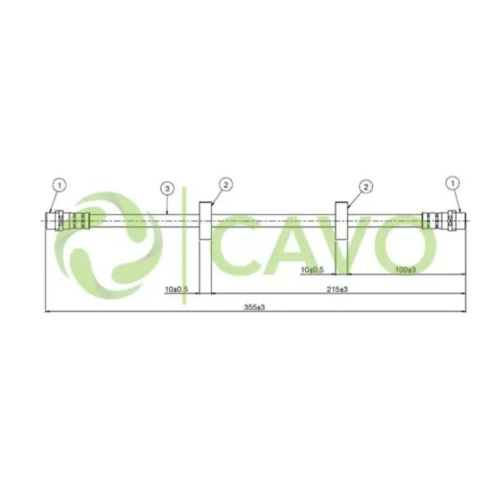 On Fren Hortumu Transporter T4 91>95 | CAVO C800 428A | OEM 701611701