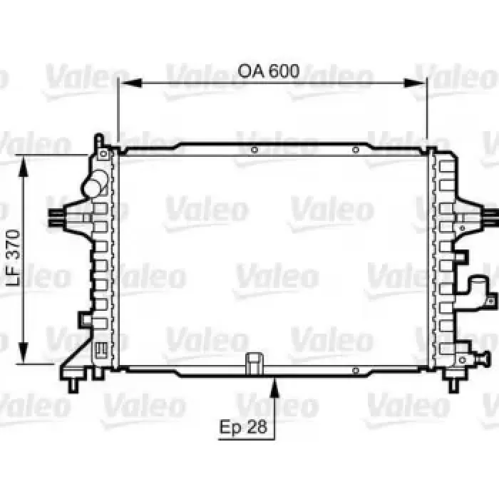 Su Radyatoru (Brazing) Astra H Z13DTH Z17DTH Z17DTJ Z19DT Zfira B Z17DTJ A17DTJ Z19DT | VALEO 734380 | OEM 1300269