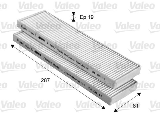 Polen Filtresi I20 2008> | VALEO 715662 | OEM 971331J000