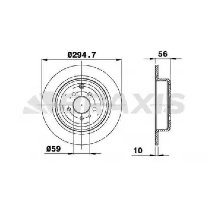 Arka Fren Disk Aynasi 806 1.9TD / 2.0 / 2.0T / 2.1TD 94 | BRAXIS AE0413 | OEM 9467634480 9467634480 4246.J5 4246.J6 4246.J5 4246.J6