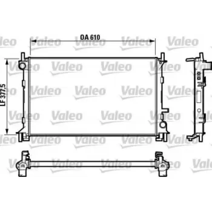 Motor Su Radyatoru (+AC) Focus 2,0 98>05 Klimali Manuel Brazing (600×348×26) | VALEO 732732 | OEM ME98AB ME98AB 8005 MF 1671970 1671970