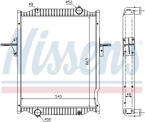 Motor Su Radyatoru Renault Midlum 180 210 220 Dci (Cerceveli) | NISSENS 63781A | OEM 5001856478 5010269027 5001838895