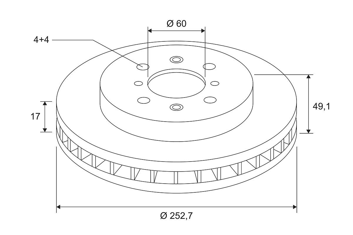 On Fren Diski Agila 1,0 I / 1,2 I / 1,3 CDTI 00 | VALEO 186805 | OEM 4706749 4706749 4707288 93176389 4707288 93176389